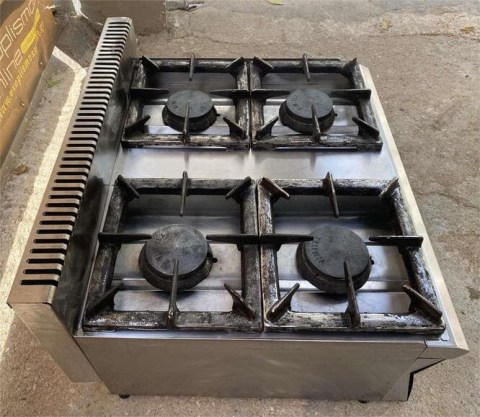 Εστία Αερίου Επιτραπέζια Με 4 Καυστήρες Μαντέμι VIMITEX Μεταχειρισμένη